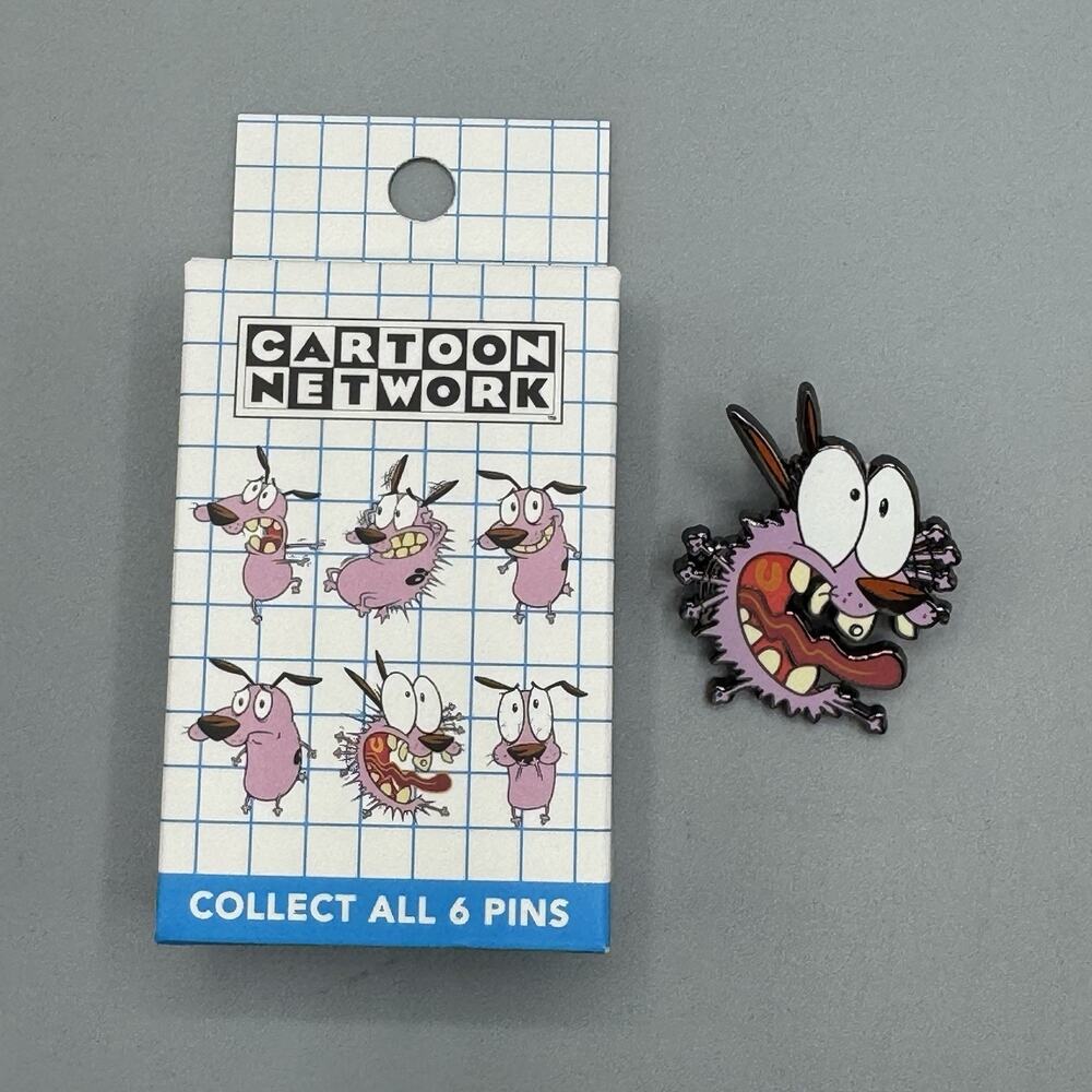 Courage The Cowardly Dog Emotions Pin New Open Box-SCREAM